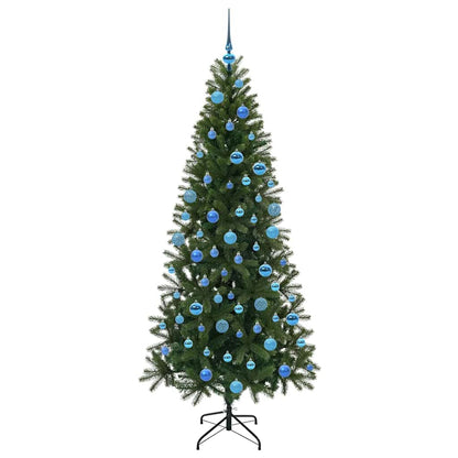 Artificial Christmas Tree with 300 LEDs Green 180 cm PE and PVC