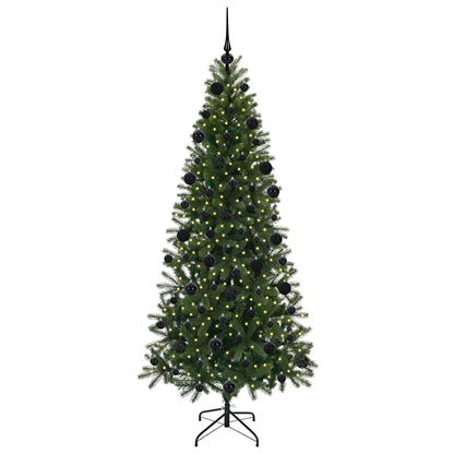 Artificial Christmas Tree with 300 LEDs Green 210 cm PE and PVC