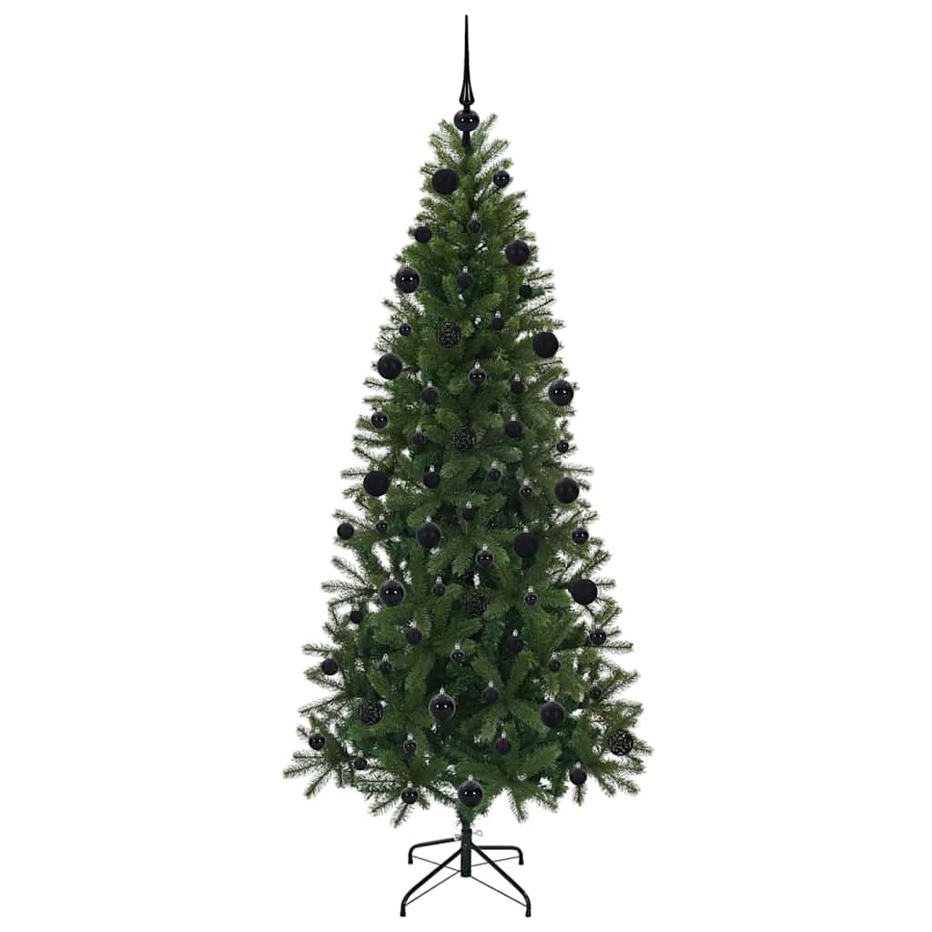 Artificial Christmas Tree with 300 LEDs Green 210 cm PE and PVC