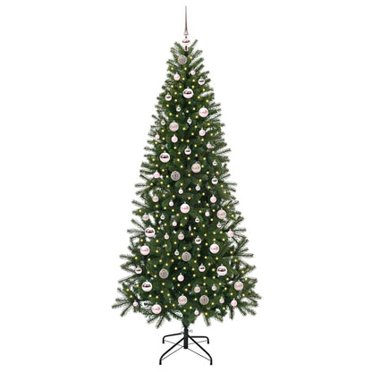 Artificial Christmas Tree with 300 LEDs Green 210 cm PE and PVC