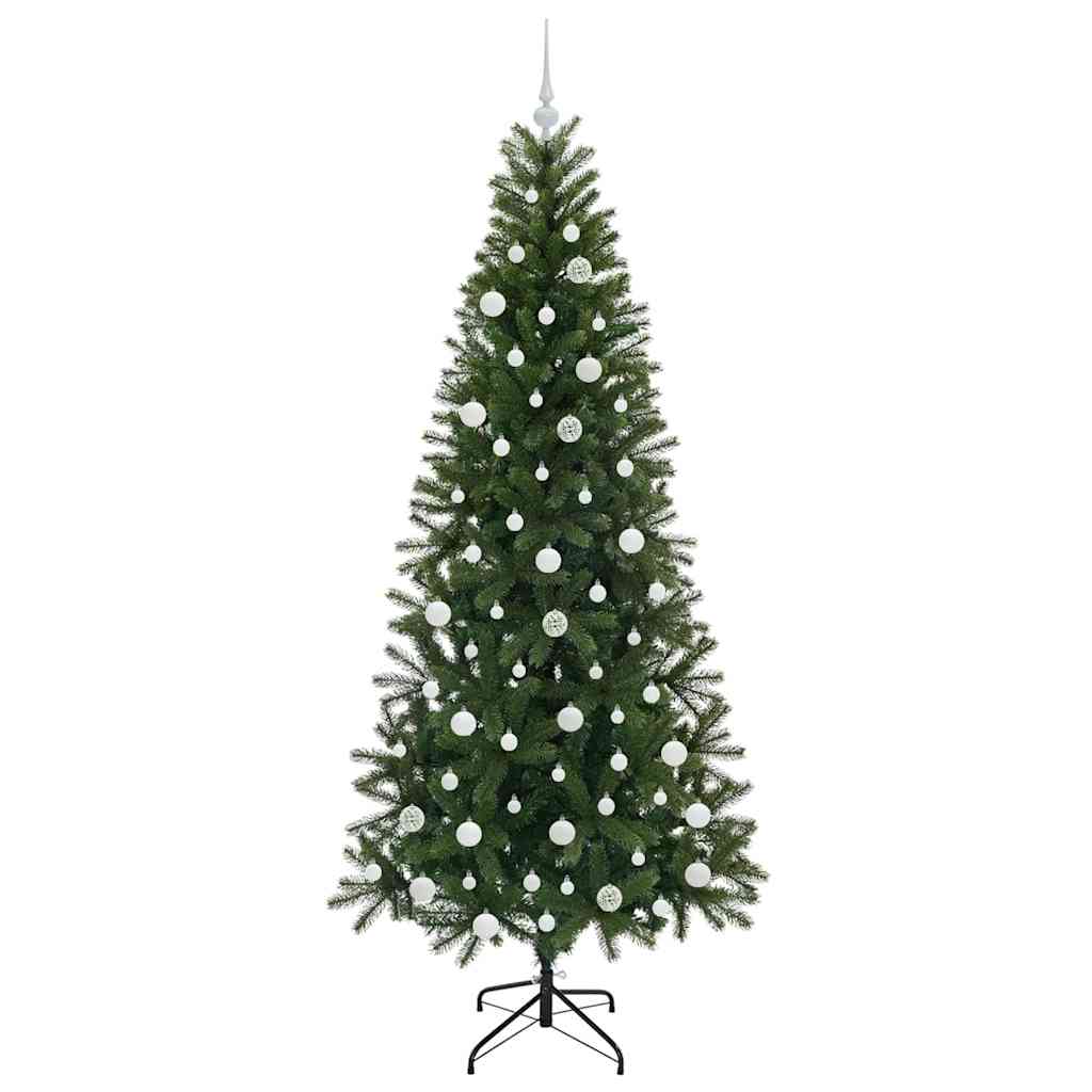 Artificial Christmas Tree with 300 LEDs Green 210 cm PE and PVC