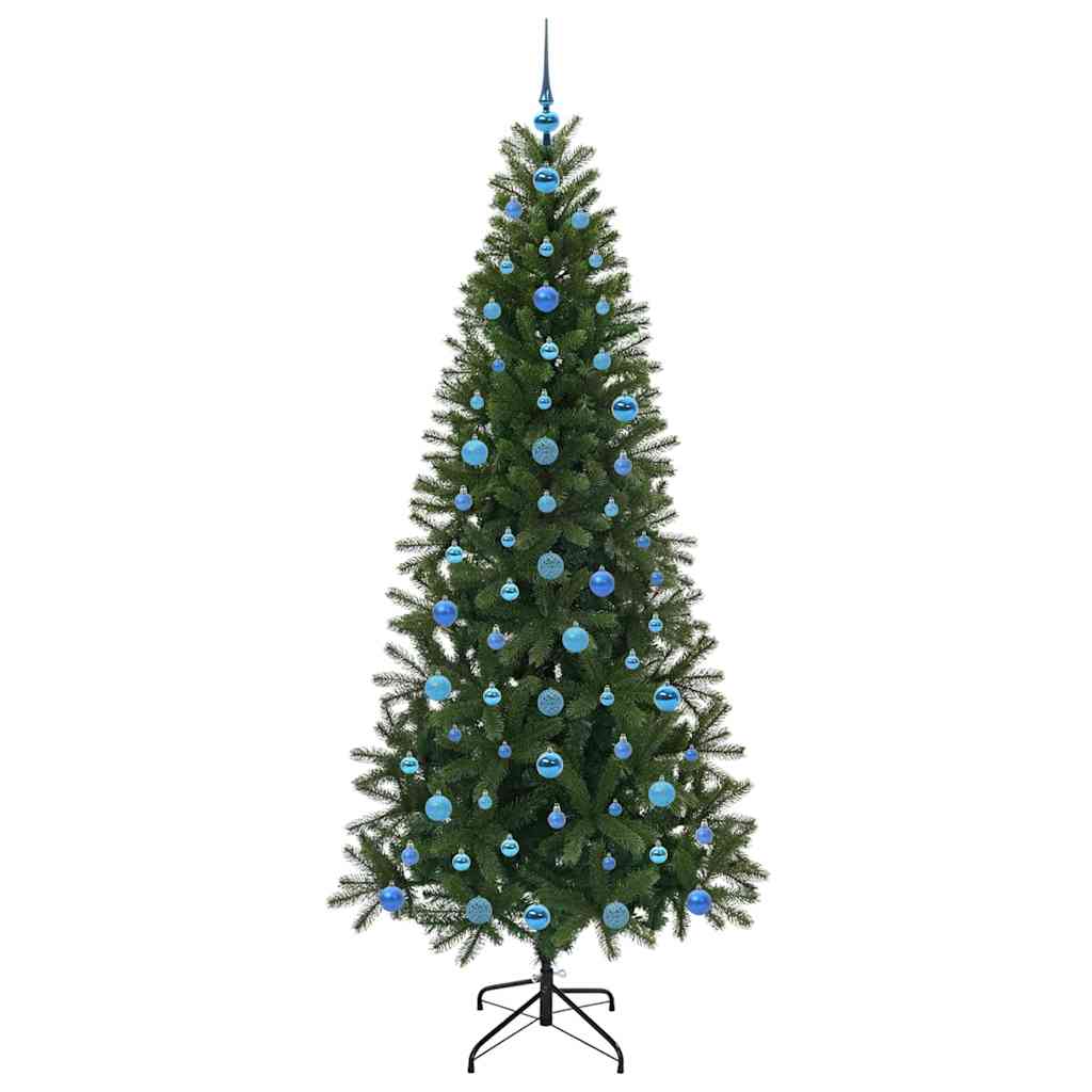 Artificial Christmas Tree with 300 LEDs Green 210 cm PE and PVC