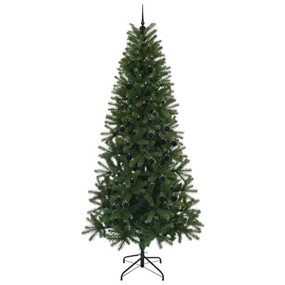 Artificial Christmas Tree with 300 LEDs Green 240 cm PE and PVC