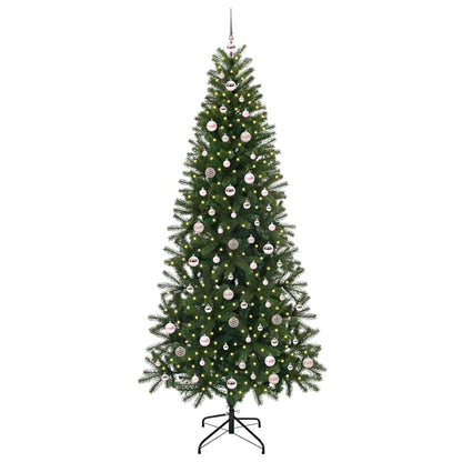 Artificial Christmas Tree with 300 LEDs Green 240 cm PE and PVC