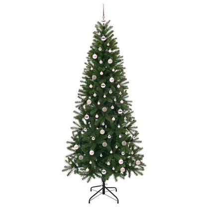 Artificial Christmas Tree with 300 LEDs Green 240 cm PE and PVC