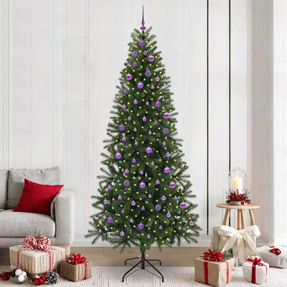 Artificial Christmas Tree with 300 LEDs Green 240 cm PE and PVC