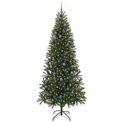 Artificial Christmas Tree with 300 LEDs Green 240 cm PE and PVC