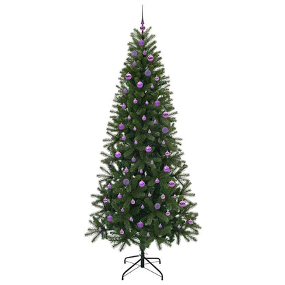 Artificial Christmas Tree with 300 LEDs Green 240 cm PE and PVC