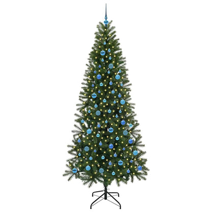 Artificial Christmas Tree with 300 LEDs Green 240 cm PE and PVC