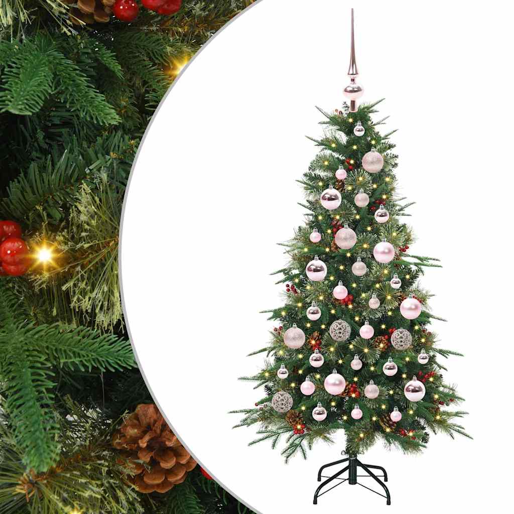 Artificial Hinged Christmas Tree Green 120 cm PE and PVC