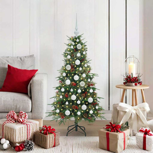 Artificial Hinged Christmas Tree Green 120 cm PE and PVC