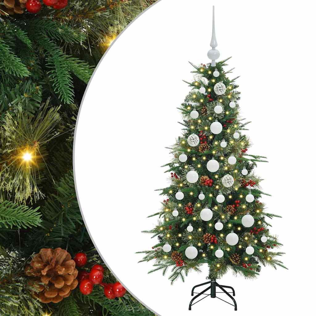 Artificial Hinged Christmas Tree Green 120 cm PE and PVC