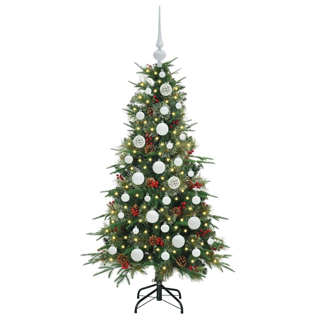 Artificial Hinged Christmas Tree Green 120 cm PE and PVC