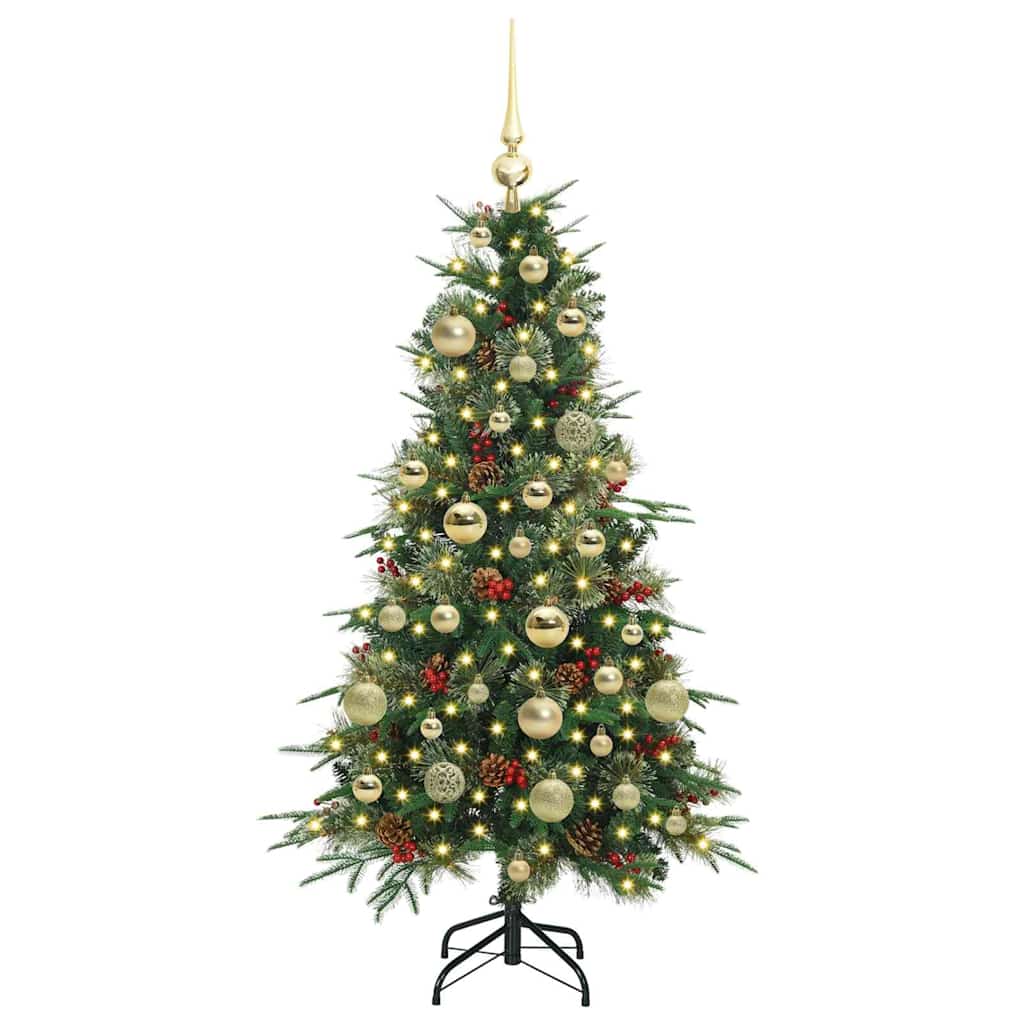 Artificial Hinged Christmas Tree Green 120 cm PE and PVC