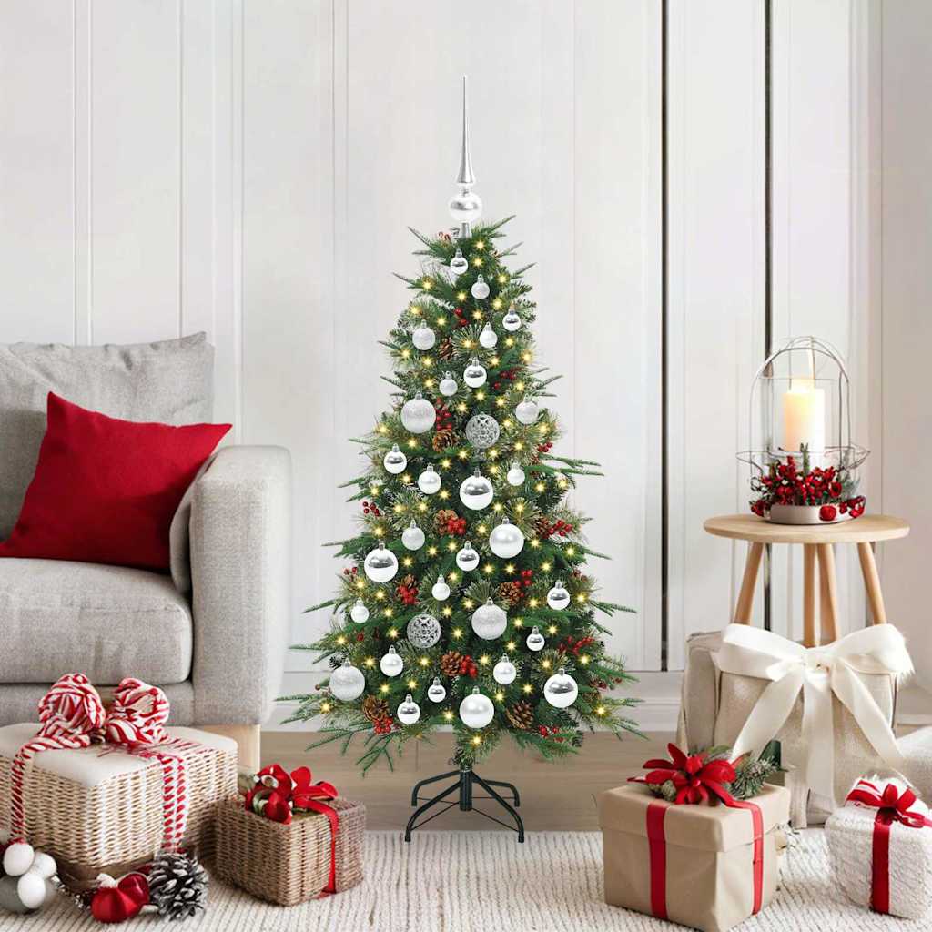 Artificial Hinged Christmas Tree Green 120 cm PE and PVC