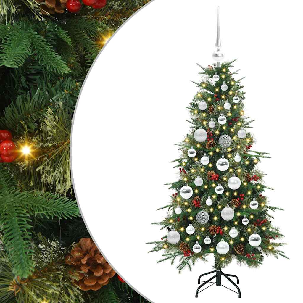 Artificial Hinged Christmas Tree Green 120 cm PE and PVC