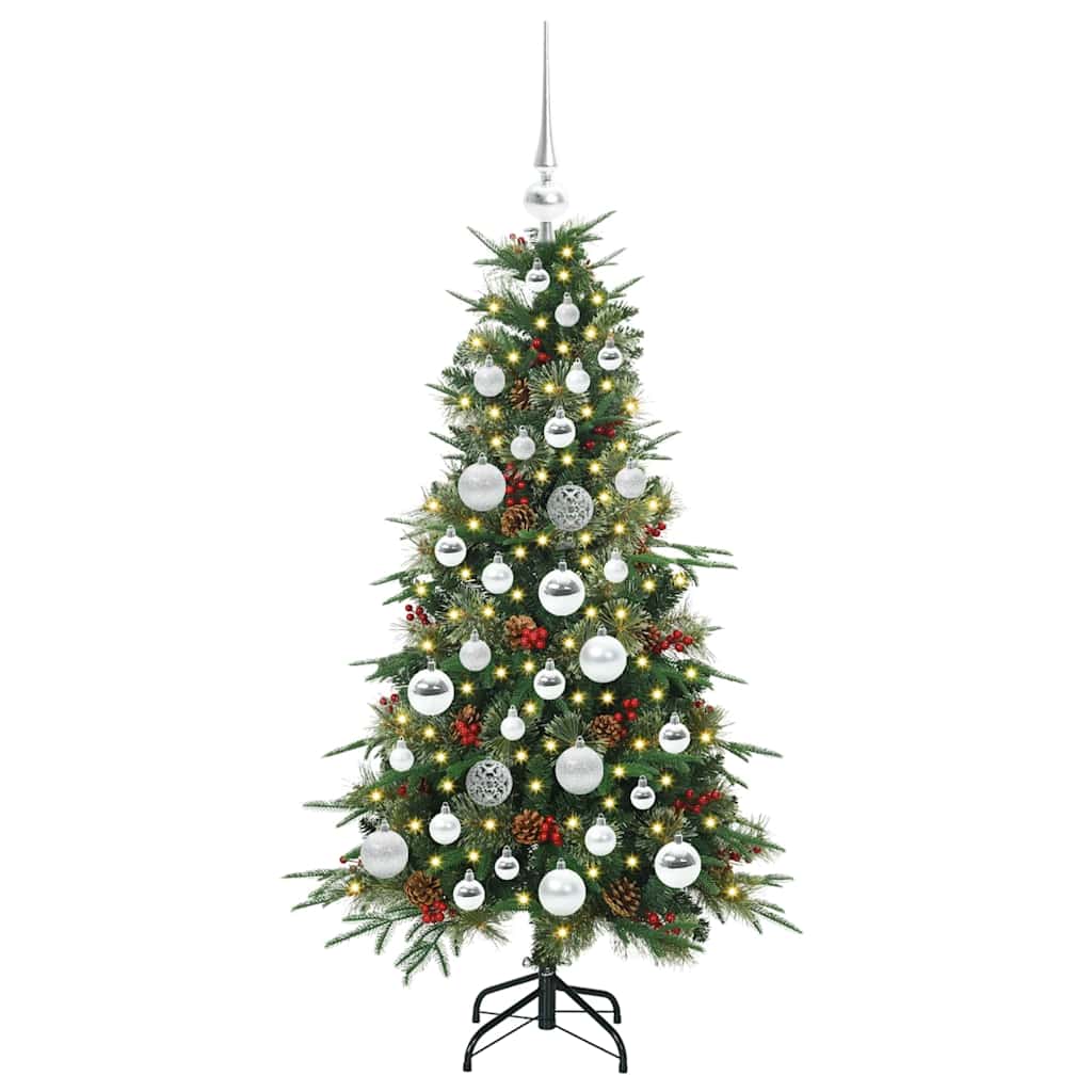 Artificial Hinged Christmas Tree Green 120 cm PE and PVC