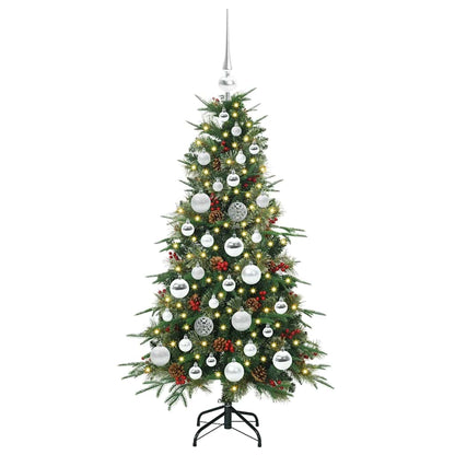 Artificial Hinged Christmas Tree Green 120 cm PE and PVC