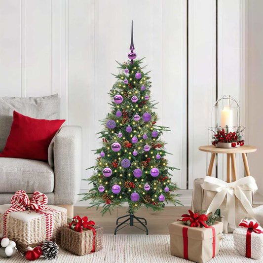 Artificial Hinged Christmas Tree Green 120 cm PE and PVC
