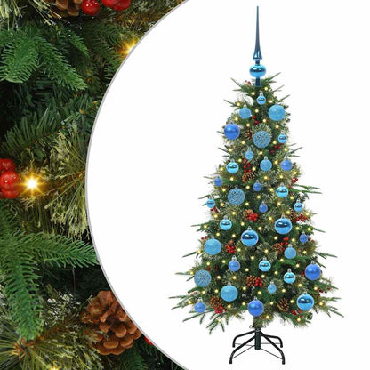 Artificial Hinged Christmas Tree Green 120 cm PE and PVC
