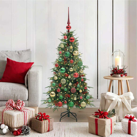 Artificial Hinged Christmas Tree Green 120 cm PE and PVC