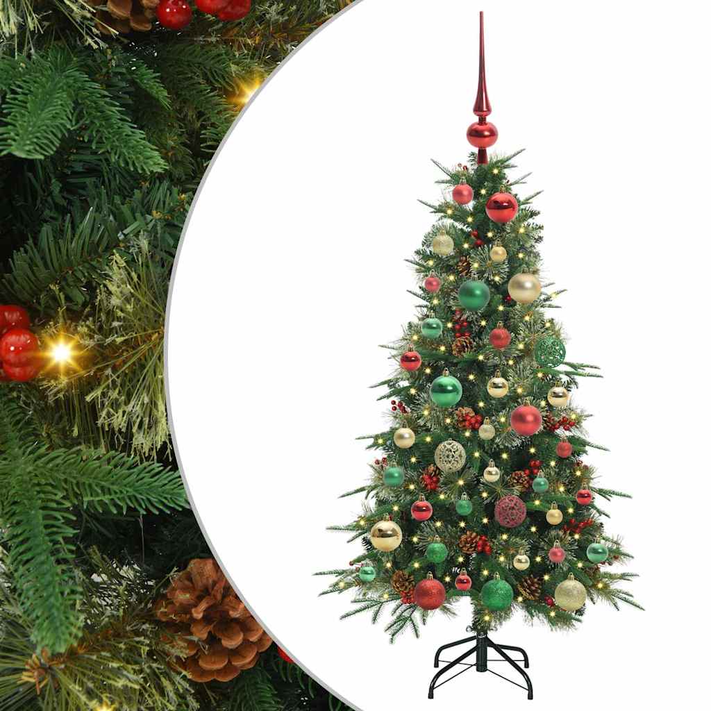 Artificial Hinged Christmas Tree Green 120 cm PE and PVC