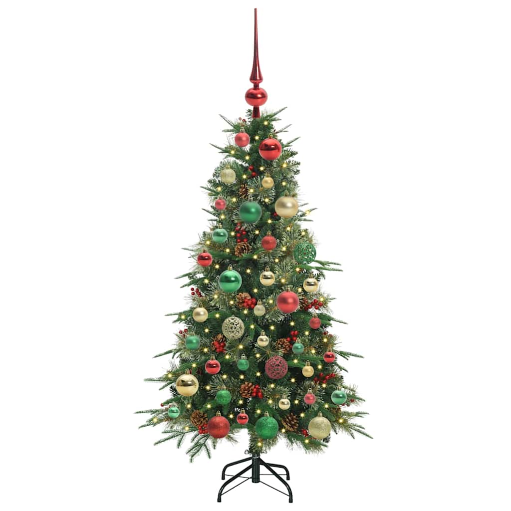 Artificial Hinged Christmas Tree Green 120 cm PE and PVC