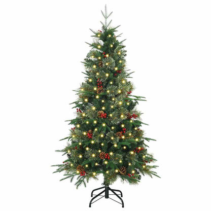 Artificial Hinged Christmas Tree Green 150 cm PE and PVC
