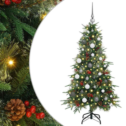 Artificial Hinged Christmas Tree Green 150 cm PE and PVC