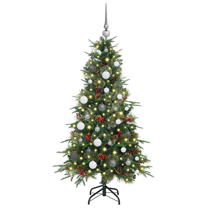 Artificial Hinged Christmas Tree Green 150 cm PE and PVC