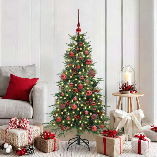 Artificial Hinged Christmas Tree Green 150 cm PE and PVC