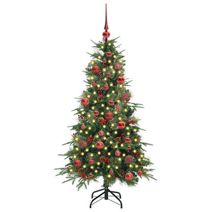 Artificial Hinged Christmas Tree Green 150 cm PE and PVC