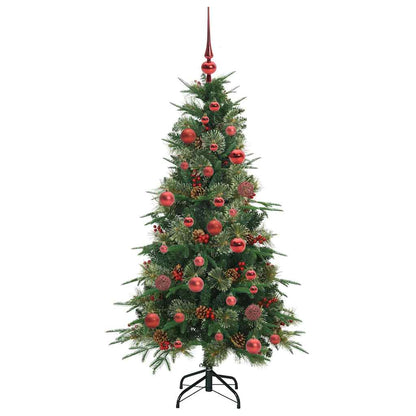 Artificial Hinged Christmas Tree Green 150 cm PE and PVC