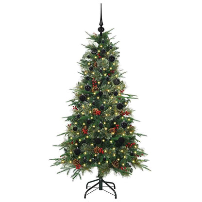 Artificial Hinged Christmas Tree Green 150 cm PE and PVC