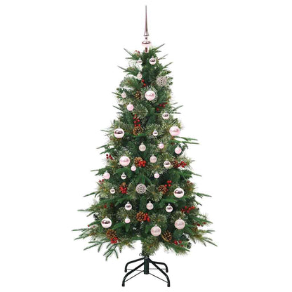 Artificial Hinged Christmas Tree Green 150 cm PE and PVC