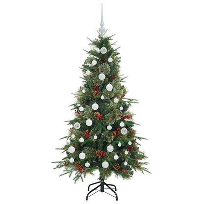 Artificial Hinged Christmas Tree Green 150 cm PE and PVC