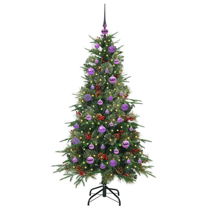 Artificial Hinged Christmas Tree Green 150 cm PE and PVC