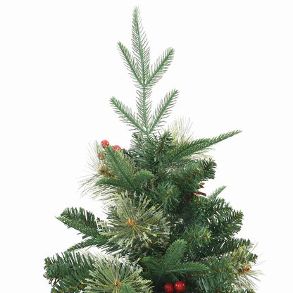 Artificial Hinged Christmas Tree Green 150 cm PE and PVC