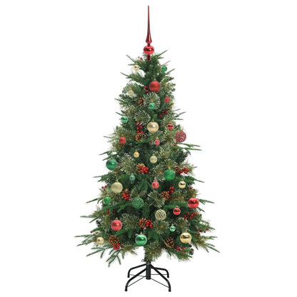 Artificial Hinged Christmas Tree Green 150 cm PE and PVC