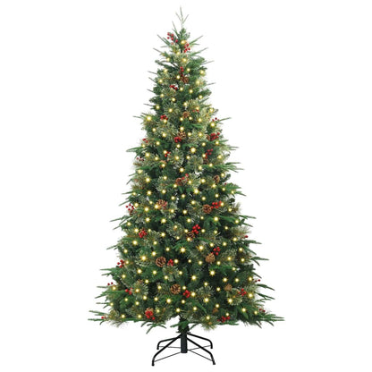 Artificial Hinged Christmas Tree Green 180 cm PE and PVC