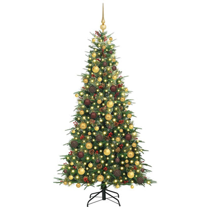 Artificial Hinged Christmas Tree Green 180 cm PE and PVC