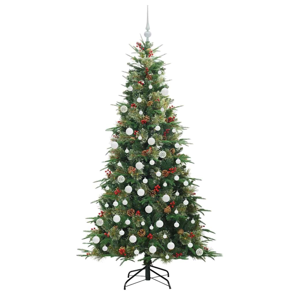 Artificial Hinged Christmas Tree Green 180 cm PE and PVC