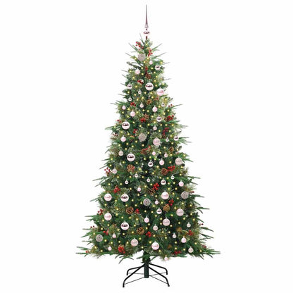 Artificial Hinged Christmas Tree Green 210 cm PE and PVC