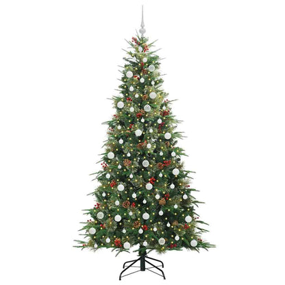 Artificial Hinged Christmas Tree Green 210 cm PE and PVC