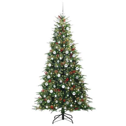 Artificial Hinged Christmas Tree Green 210 cm PE and PVC