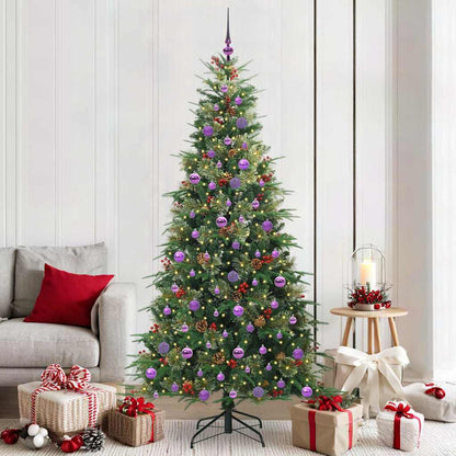 Artificial Hinged Christmas Tree Green 210 cm PE and PVC