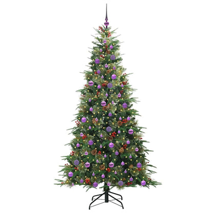 Artificial Hinged Christmas Tree Green 210 cm PE and PVC