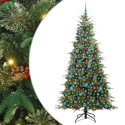Artificial Hinged Christmas Tree Green 210 cm PE and PVC