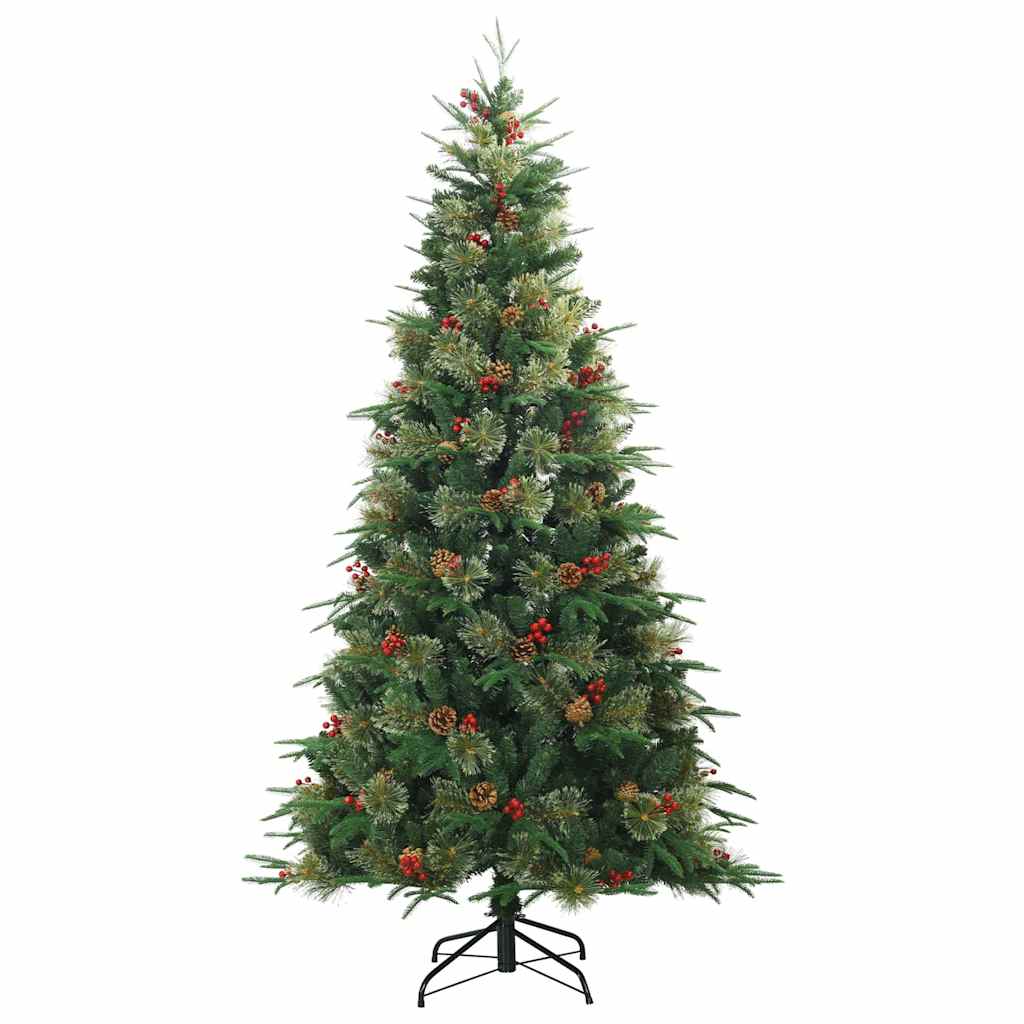 Artificial Hinged Christmas Tree Green 240 cm PE and PVC