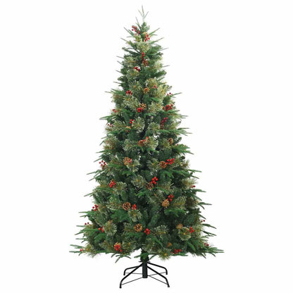 Artificial Hinged Christmas Tree Green 240 cm PE and PVC